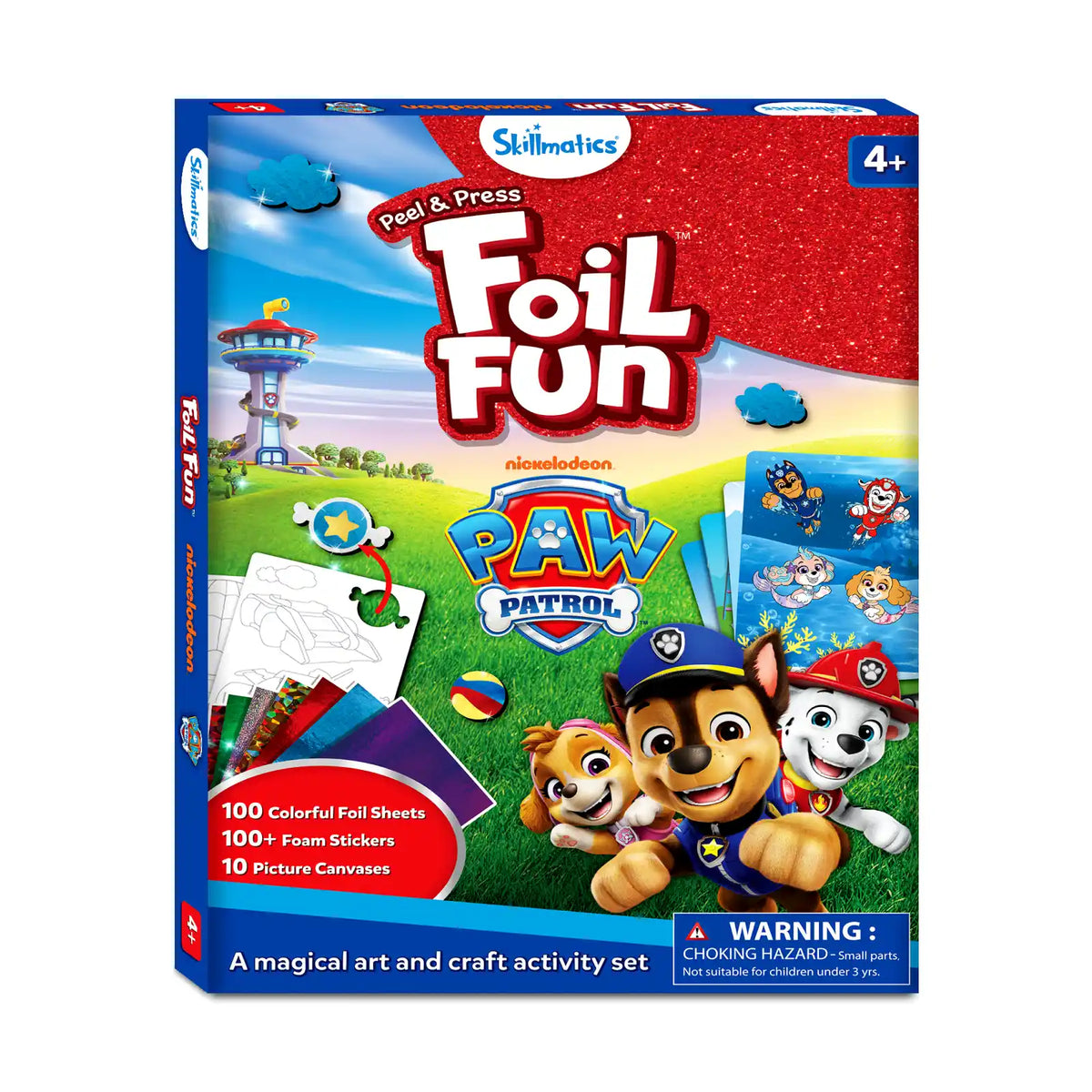 Skillmatics Peel & Press Foil Fun art and craft set with PAW Patrol characters for kids
