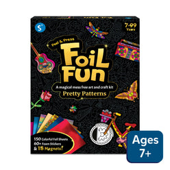 Foil art craft kit for kids ages 7+ featuring pretty patterns and no mess design
