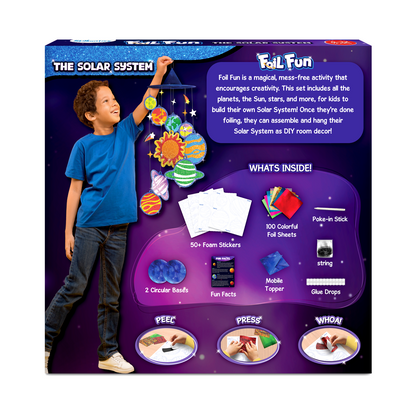 Foil Fun Solar System Craft Kit for kids ages 4-12 no mess art activity