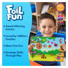 Foil Art Activity Kit with bugs and butterflies for kids aged 4 to 9