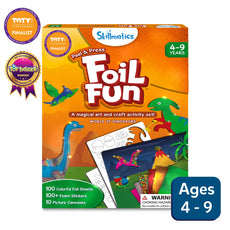 Skillmatics Foil Fun Art Kit with Dinosaur Theme for Kids Ages 4 to 9