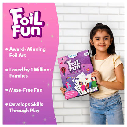 Foil Art Kit for Children featuring Unicorn and Princess themes from Foil Fun product