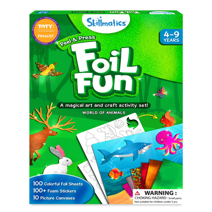 Foil Fun Art and Craft Activity Set from World of Animals No Mess Art Kit for Kids