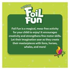 Foil Fun activity advertisement for Foil Fun World of Animals Megapack No Mess Art Kit