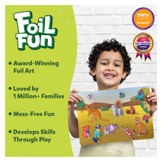 Foil art activity kit featuring animal designs from Foil Fun World of Animals Megapack