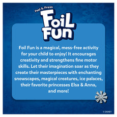Foil Fun activity advertisement for Disney Frozen No Mess Art Kit for kids ages 4-9