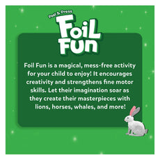 Foil Fun activity advertisement for Foil Fun World Of Animals No Mess Art Kit