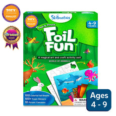 Foil Fun Art and Craft Activity Set from World of Animals No Mess Art Kit for Kids