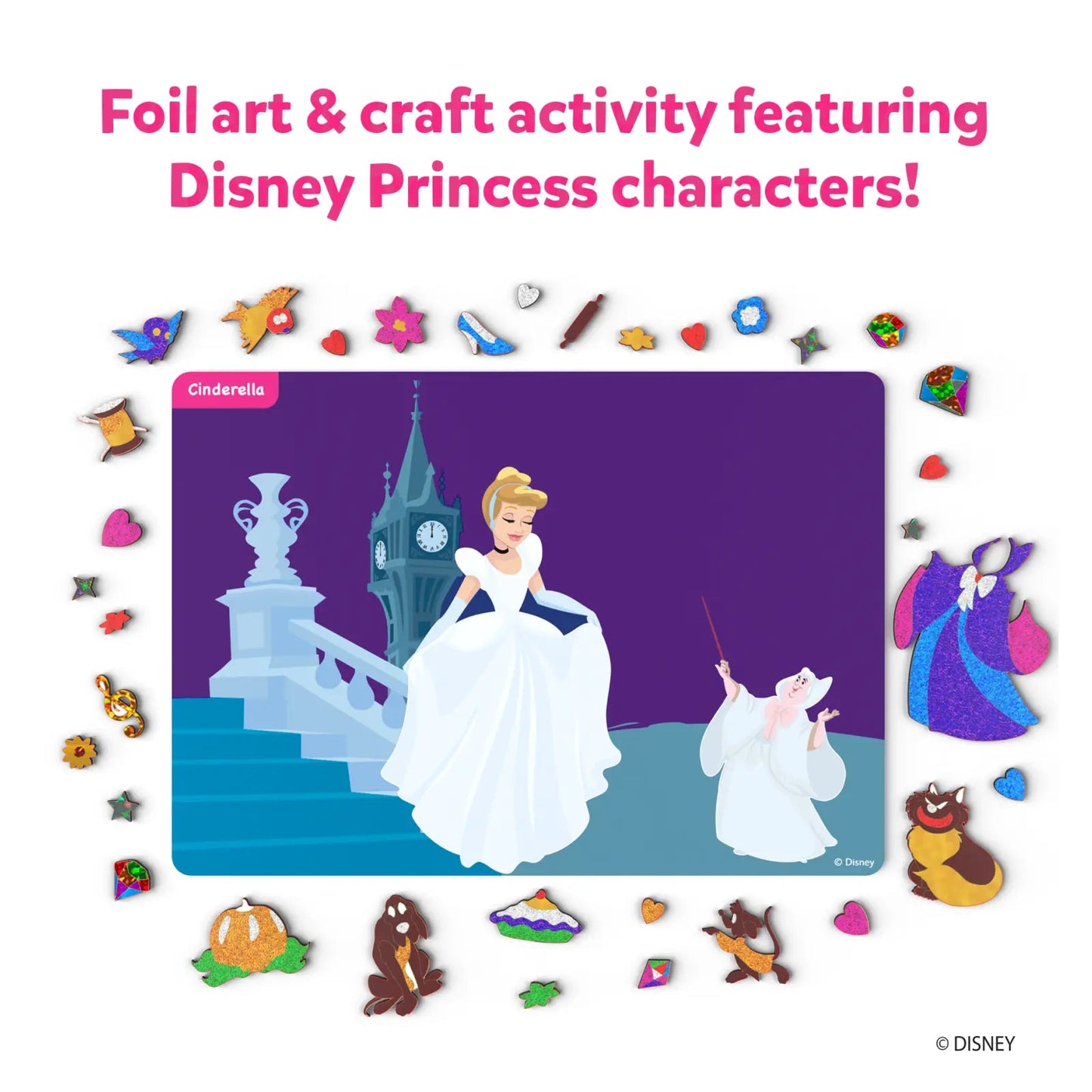 Foil Fun: Disney Princess |  No Mess Art Kit (ages 4-9)