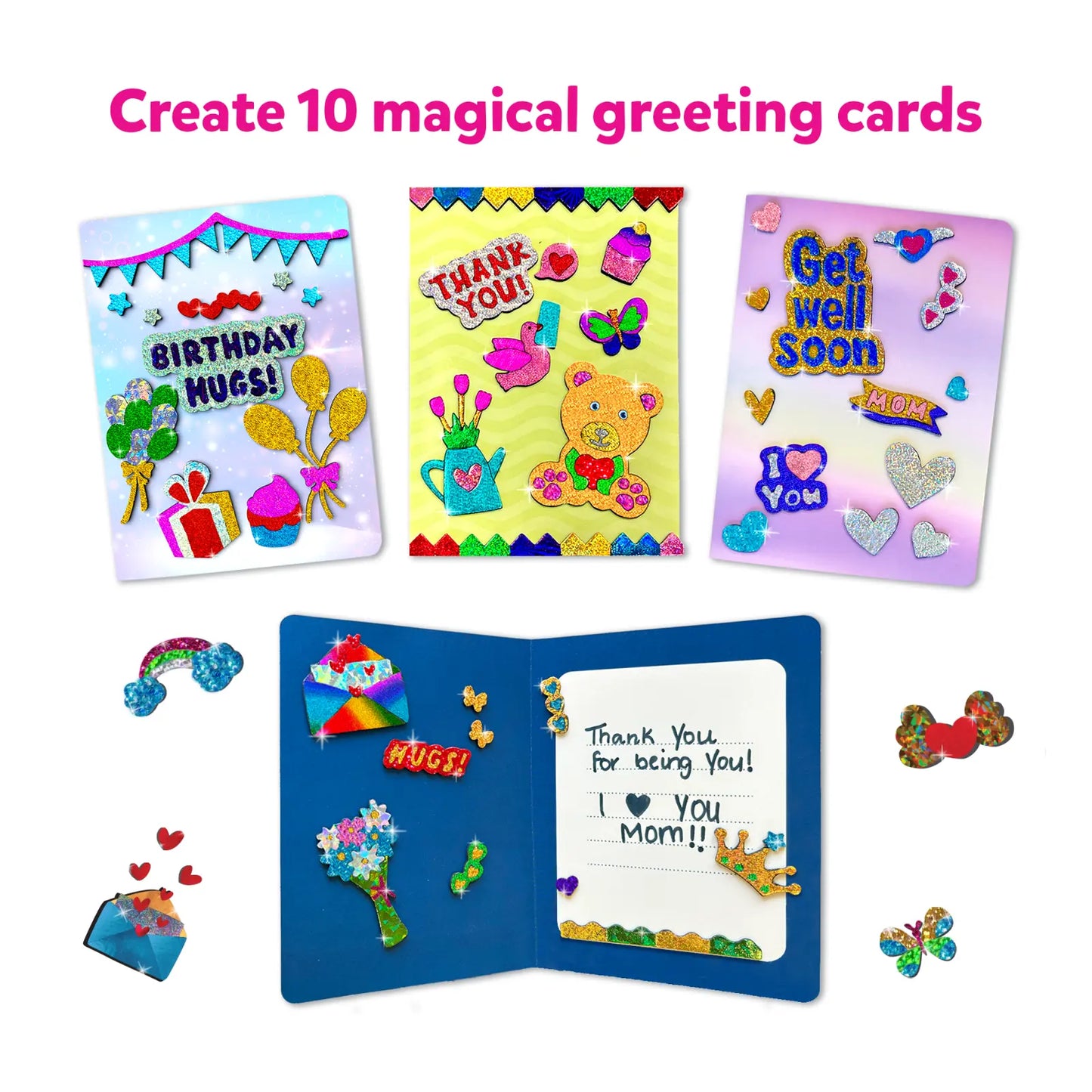 Foil Fun: Card Making Set |  No Mess Art Kit (ages 4-9)