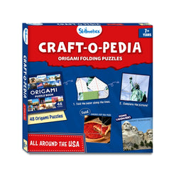 Craft-O-Pedia origami puzzle box from the All Around The USA book for ages 7+