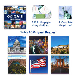 Origami puzzle book from Craft-O-Pedia All Around The USA for ages 7 and up