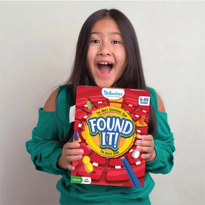 Found It! Board Game for smart scavenger hunt, ages 6 plus, fun family activity