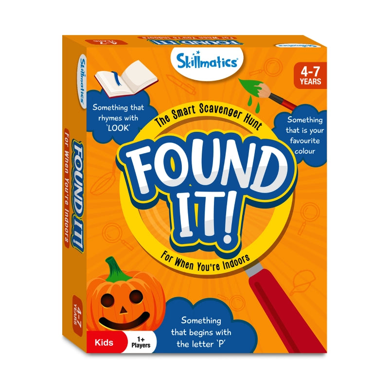 Found It Indoor Edition Smart Scavenger Hunt Game Box for Kids Ages 4-7