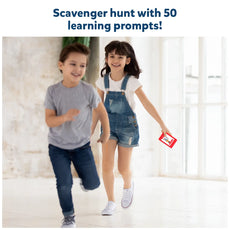 Children participating in a Found It Outdoor Edition smart scavenger hunt game
