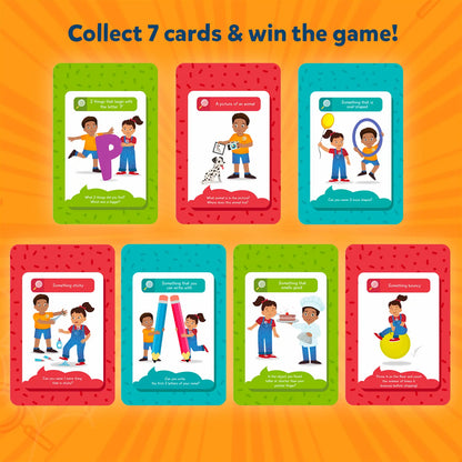 Colorful children’s game cards from Found It! Combo Indoor Outdoor for ages 4-7