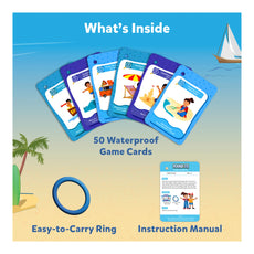 Waterproof game set for Found It! At the Beach Smart scavenger hunt for ages 4-7