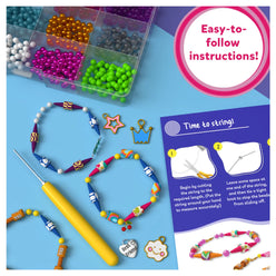 Bead jewelry making kit for friendship bracelets in Roll-up Beads DIY Jewelry Kit