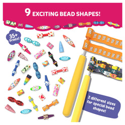 Colorful bead-making kit for DIY friendship bracelets in Roll-up Beads Jewelry Kit