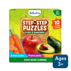 Skillmatics Step by Step Puzzle Fruits & Vegetables for ages 3+ perfect learning fun