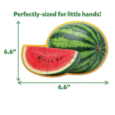 Watermelon puzzle from Step by Step Puzzle Fruits & Vegetables for ages 3 plus