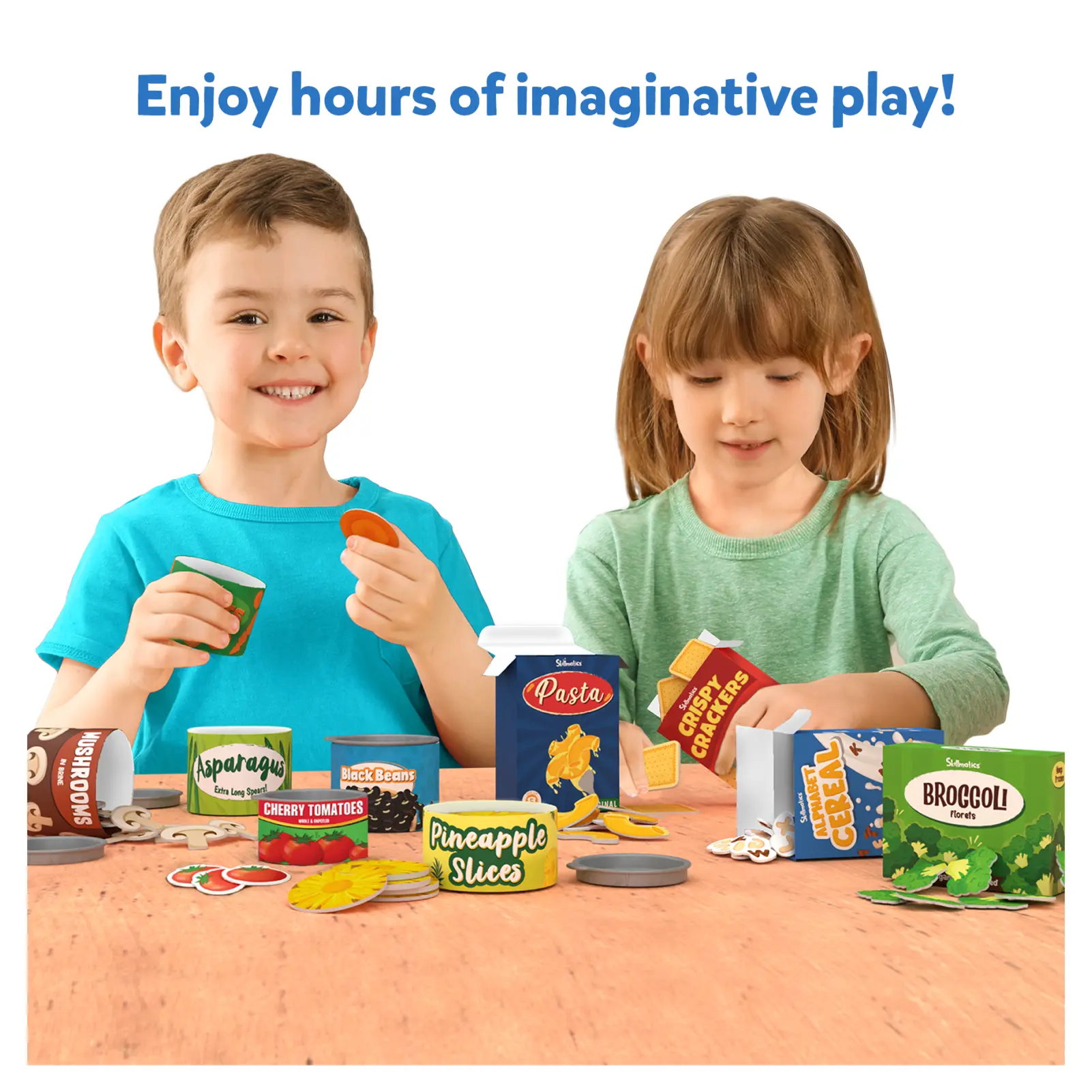 Children’s play food set from Grocery Set Pretend Play Food Set for ages 3 to 7