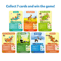 Educational cards from Guess in 10 Combo Animal Planet and Countries of the World game