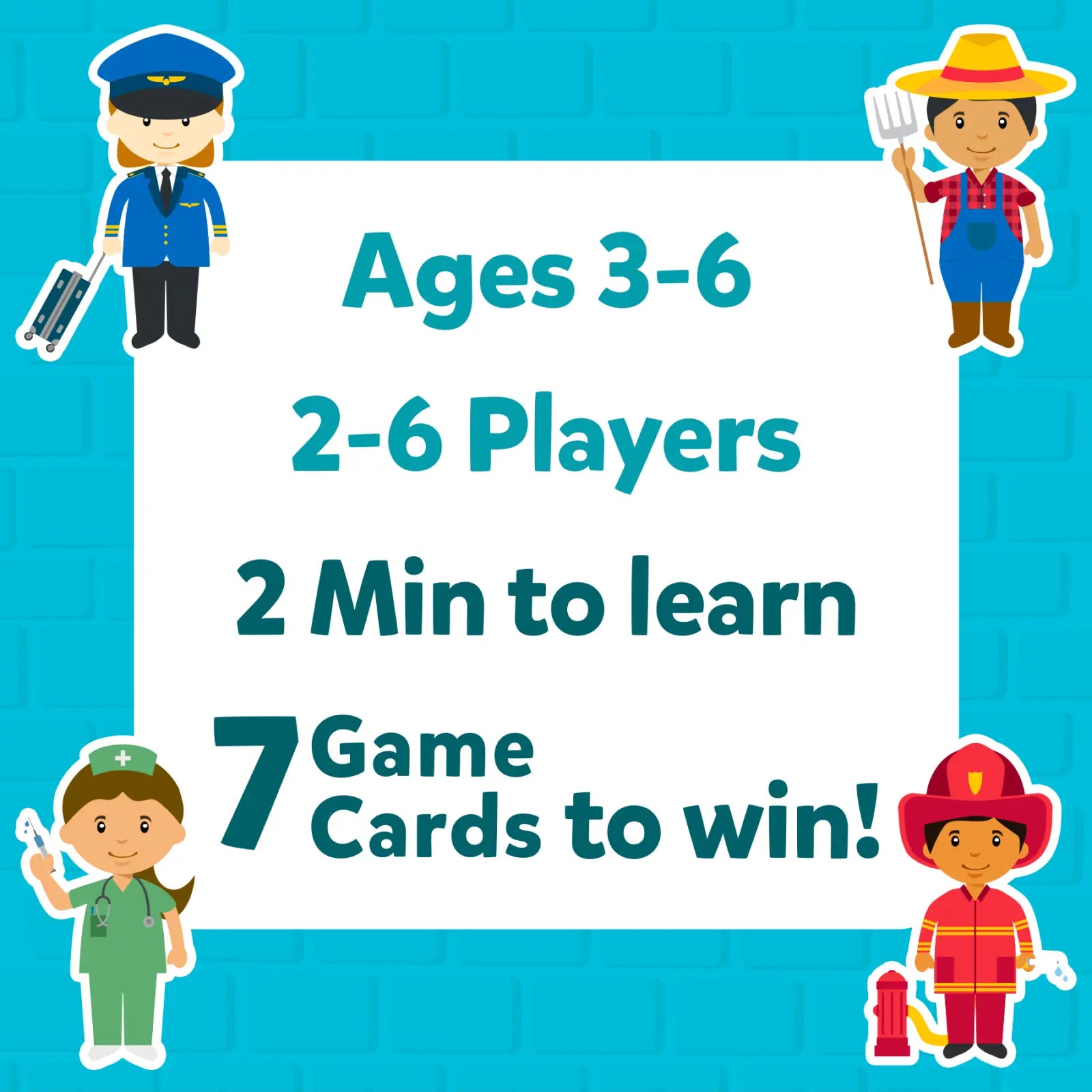Children’s game box for Guess in 10 Junior: Community Helpers trivia card game