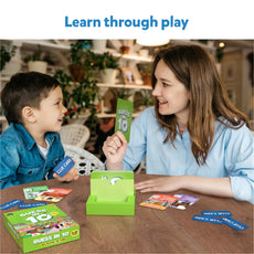 Guess in 10 card game from All Around The Town trivia game for ages 6+