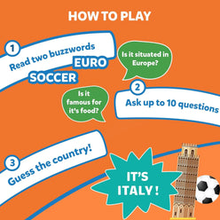 Game instructions for Guess in 10 Countries of the World trivia card game