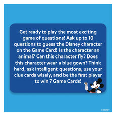 Disney game advertisement for Guess in 10 Disney Trivia card game ages 6+