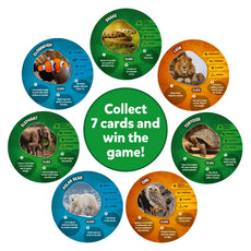 Animal-themed card game from Guess in 10 Animal Planet trivia for kids ages 6+