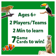 Animal-themed game box for Guess in 10 Picture Clues Animal Planet trivia card game