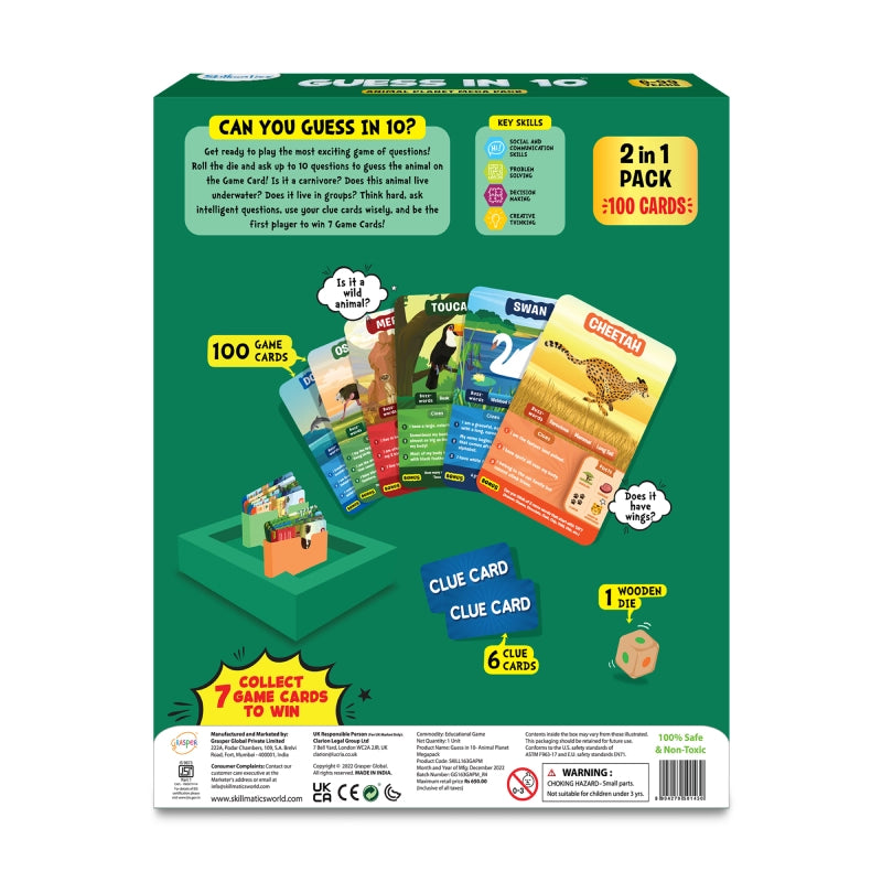 Guess in 10: Animal Planet Mega Pack | Trivia card game (ages 6+)