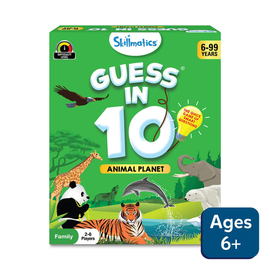 Guess in 10: Animal Planet | Trivia card game (ages 6+)