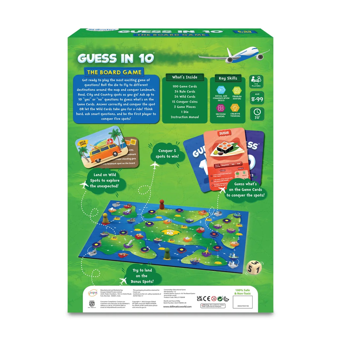 Guess in 10: Around The World | Board Game (ages 8+)