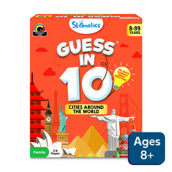Guess in 10 Cities Around the World trivia card game for ages 8 and up