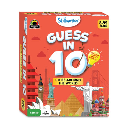 Guess in 10: Cities Around The World | Trivia card game (ages 8+)