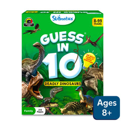Guess in 10 Deadly Dinosaurs Trivia Card Game for Ages 8 and Up