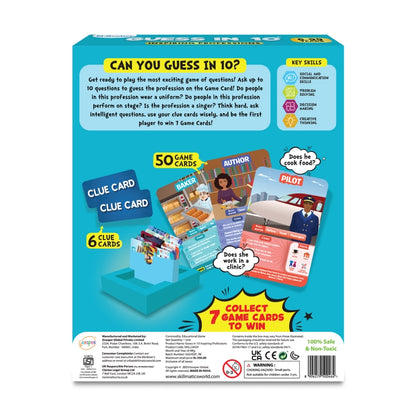 Guess in 10: Inspiring Professions | Trivia card game (ages 6+)