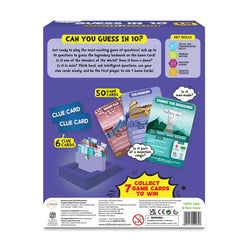 Guess in 10 game box Featuring Legendary Landmarks trivia card game for ages 8 plus
