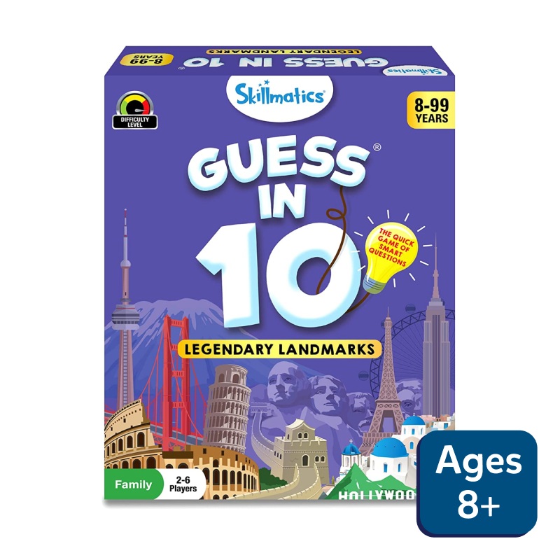 Guess in 10 Legendary Landmarks game displayed in the Legendary Landmarks product