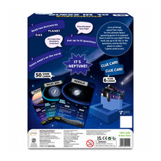 Guess in 10 Space game box for Trivia card game all about space ages 8 and up