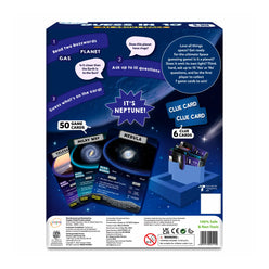 Guess in 10 Space game box for Trivia card game all about space ages 8 and up