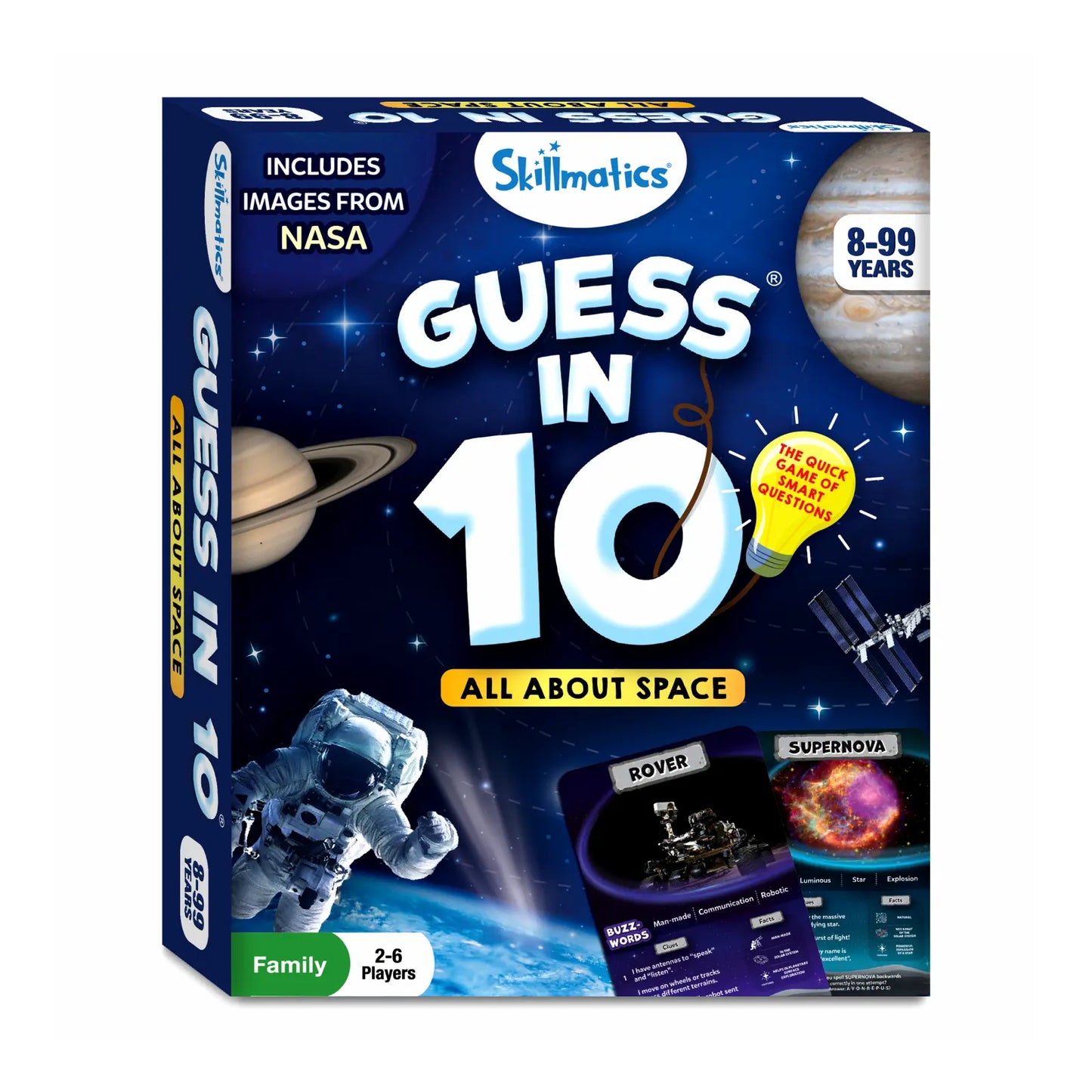 Guess in 10: All About Space | Trivia card game (ages 8+)