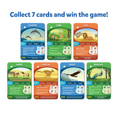 Animal-themed collectible cards from Guess in 10 Splash Waterproof Card Game for ages 6+