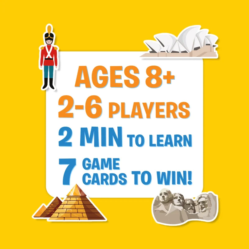 Board game age and player info for States Of America educational product