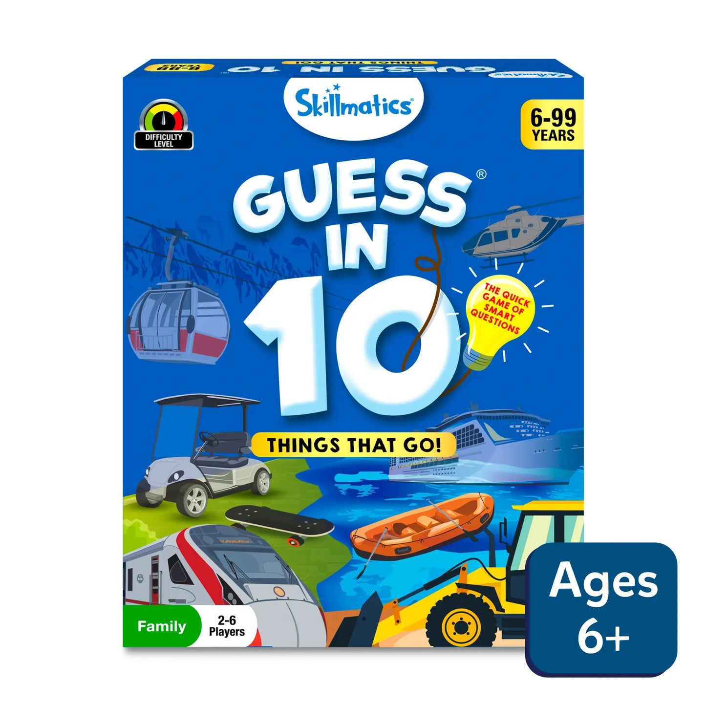 Guess in 10: Things That Go! | Trivia card game (ages 6+)