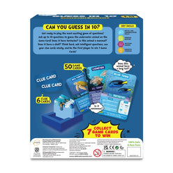 Guess in 10 underwater animals trivia card game for ages 8 and up