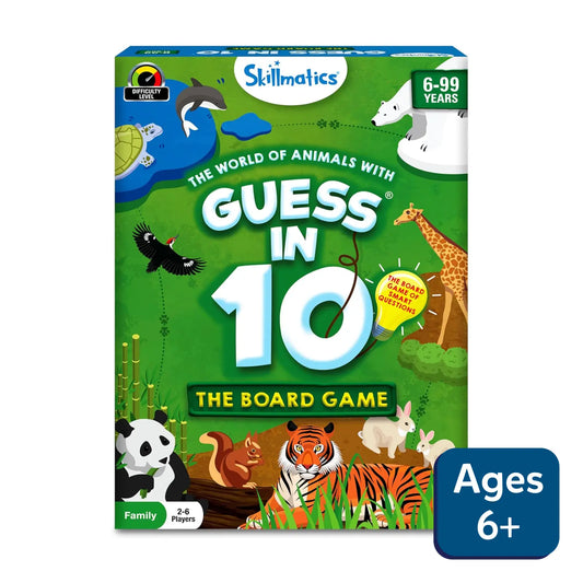 Guess in 10: World Of Animals Board Game | Trivia game (ages 6+)